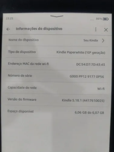 Kindle 10° Geração
