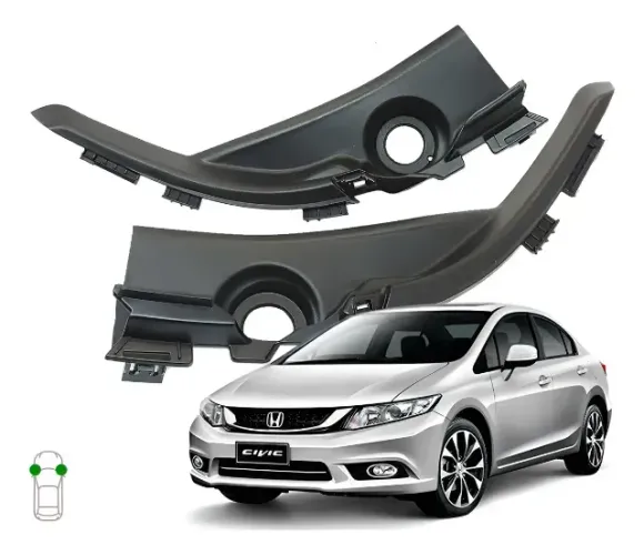 Par Moldura Churrasqueira Para-brisa Honda Civic 2012 A 2016