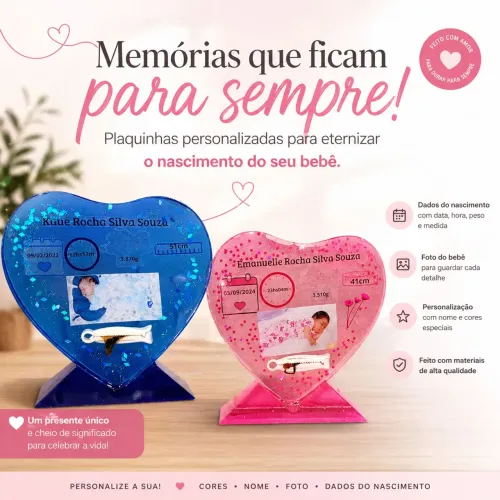 Chaveiro personalizado e eternização em resina