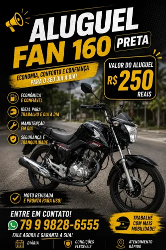 Moto pra aluguel disponível