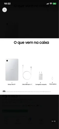 Tablet Tab A11 na caixa novo