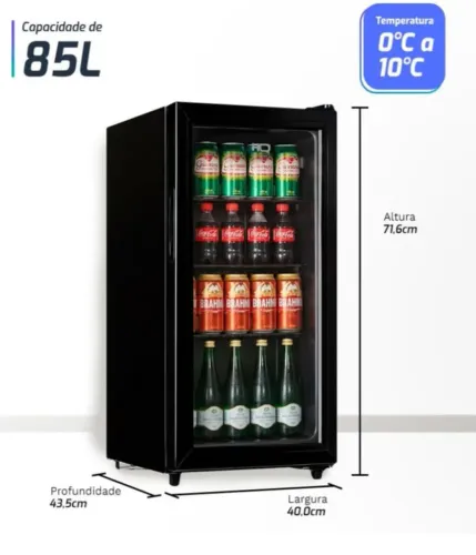 Frigobar expositor novo.