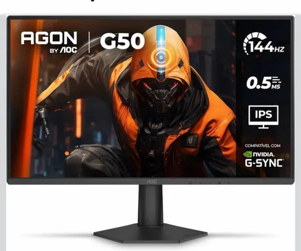 Monitor Gamer AOC AGON G50 24" 144Hz 0,5ms IPS HDR10 G-SYNC 24G50F