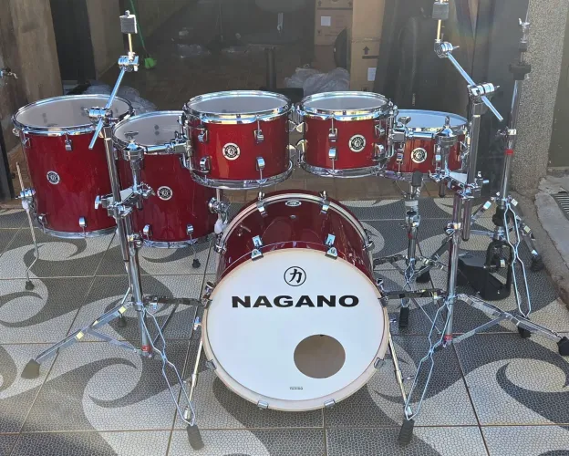 Bateria Acústica Nagano Work Birch 20' 10' 12' 14' 16' 14'x5'5 + Ferragens NOVA