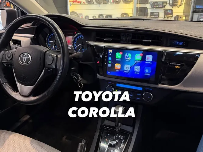 Multimídia Android Tela 9"HD Toyota Corolla 2018 a 2019