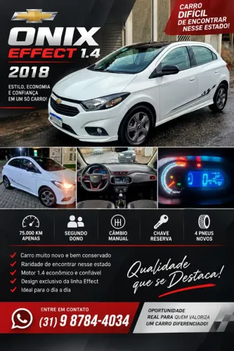 Chevrolet Onix Hatch Effect 1.4 8V Flex Mec. 4P 2018