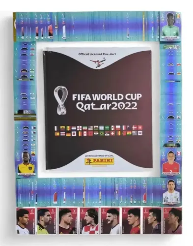 Álbum Copa 2022 22 Bordô + Set Completo P/ Colar + C1 A C8