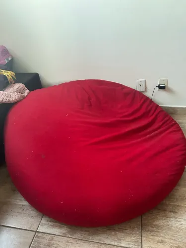 Puff gigante vermelho 