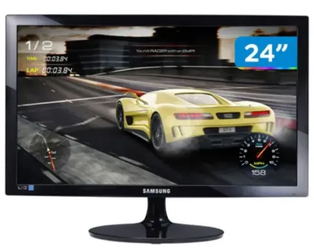 *Monitor TV Samsung 24" Full HD - Excelente p/ PC, Home Office e Videogame*
