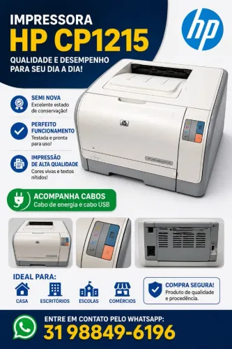 Impressora laser color HP cp1215