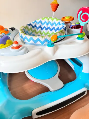 Andador Cosco Kids, Goal Walker, 4 em 1, Azul