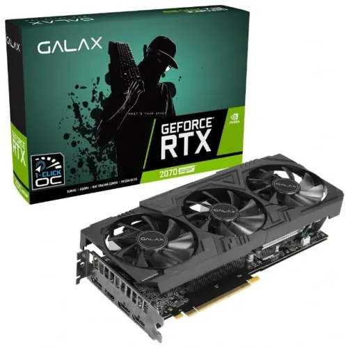 Placa de Video Galax GeForce RTX 2070 Super 8GB GDDR6 EX Gamer Black 256-bits