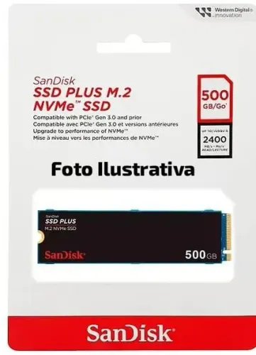 SSD NVME 500GB, SANDISK