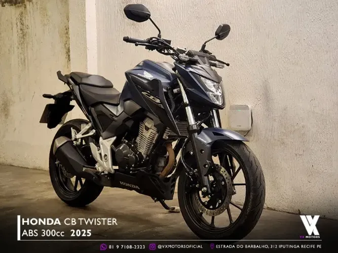 Honda Twister CB 300f ABS | 2025 | 3Mil Km | Garantia de Fábrica
