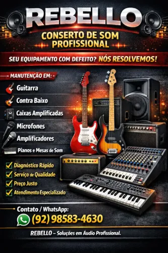 Consertos de equipamentos de som profissional