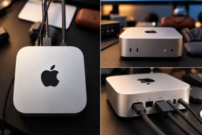 Apple Mac Mini M4 (2024), com 16GB de memória RAM e 256GB de armazenamento SSD.