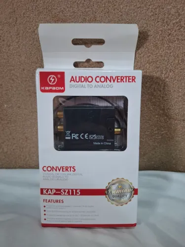 Conversor Audio Optico Digital para RCA Analógico