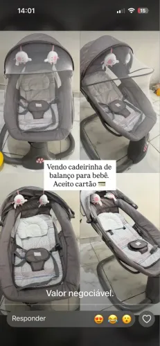 VENDO CADEIRINHA PARA BEBÊ