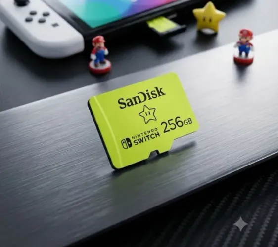 Cartão MicroSD Sandisk 265GB Original Licenciado para Nintendo Switch