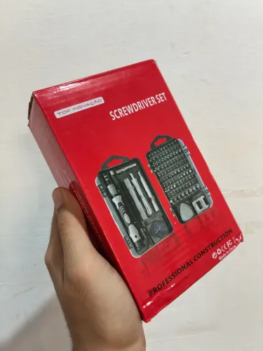 Kit de Ferramentas Precisão 115 em 1 - Celular, Notebook e Eletrônicos (Novo)