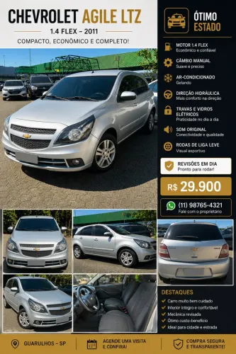 Chevrolet Agile LTZ 1.4 MPFI 8V Flexpower 5P 2011