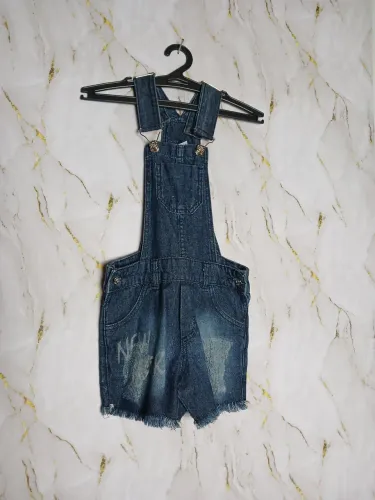Jardineira infantil bimbys jeans 
