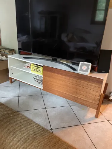 Rack madeira maciça e mdf 