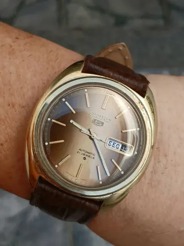 Belíssimo e raro exemplar antigo relógio SEIKO 5, 6119 JAPAN AUTOMÁTICO de coleção 1970