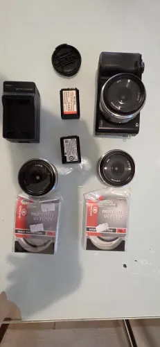 Camera Sony a6000 + kit lente-Bateria e Carregador