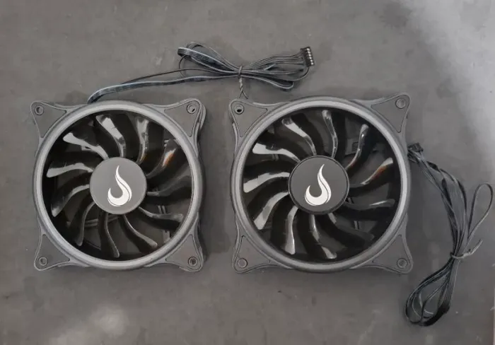 2 Fans Rise Mode Laser 120mm, ARGB, 6 pinos