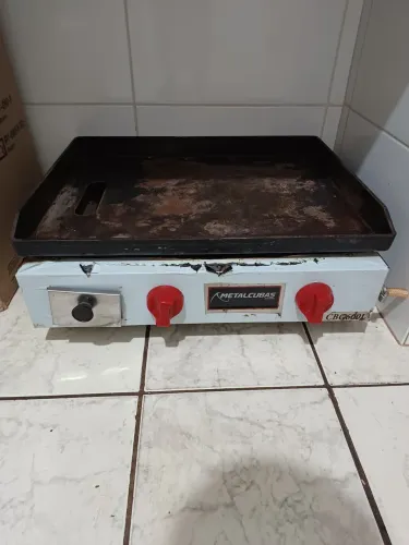 Chapa Bifeteira a Gás Profissional 60x45 CBG 600 Metalcubas