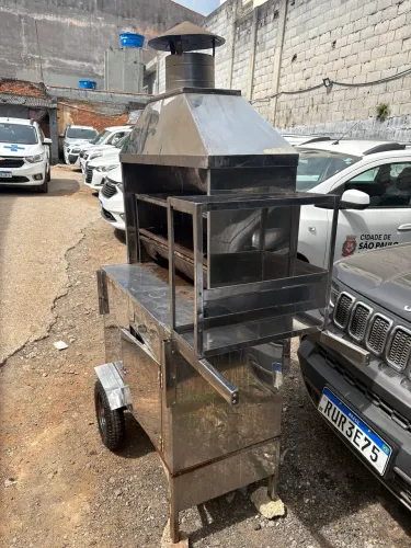 Carrinho de Espeto Inox