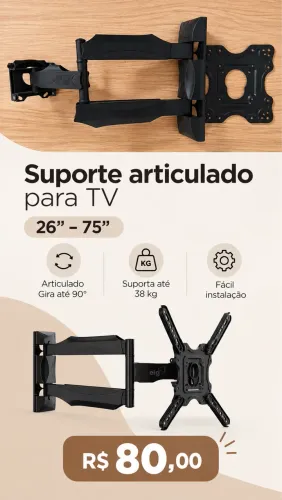Suporte articulado para tv