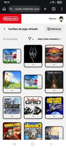 27 Jogos de Nintendo Switch