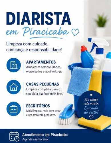Diarista em piracicaba