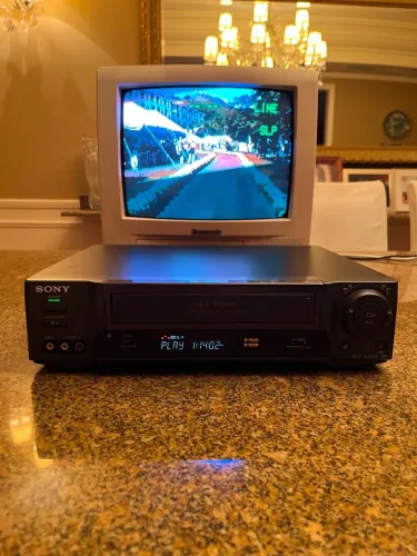 Videocassete Sony SLV-60HFBR 4 Cabeças - Funcionando 100% + Controle Original