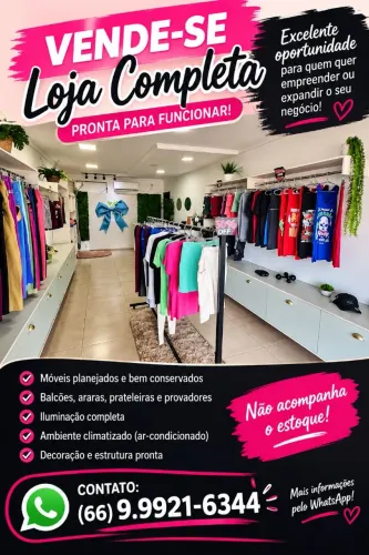 Vendo linda loja completa sem estoque