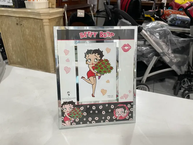 Porta Retrato de Vidro Betty Boop