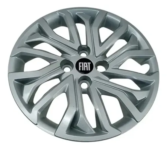 Calota Fiat Argo Cronos Aro 15 2017 A 2021 Prata