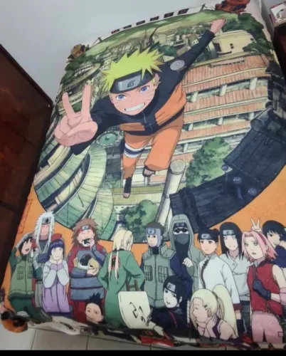 Manta microfibra Naruto 1,6m x 2,2m NOVA