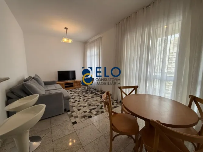 Apartamento para locação no coração do Gonzaga, em Santos/SP: 2 quartos (1 suíte), sala 2