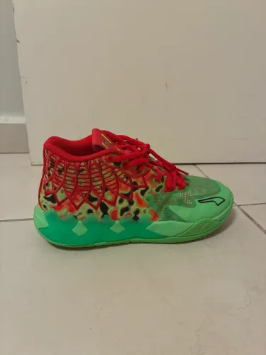 Tênis basquete puma MB.01 Thermal-verde+vermelho