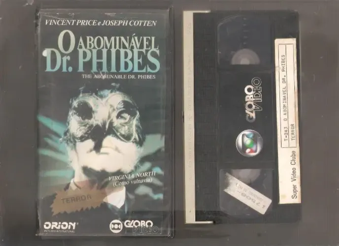 VHS O ABOMINÁVEL DR. PHIBES - ORIGINAL - VINCENT PRICE - JOSEPH COTTEN