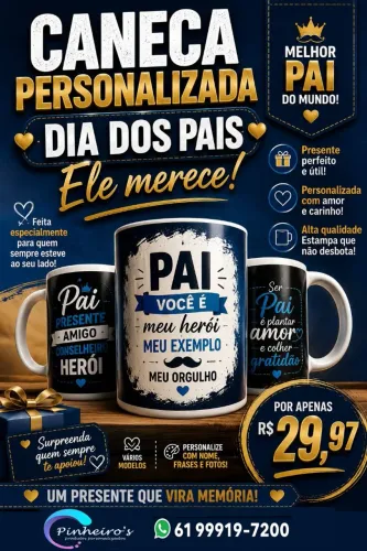 Canecas personalizadas dia dos pais