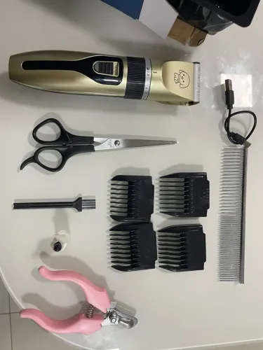 Máquina de Cortar Cabelo para Homem ou Mulher, Fazer Barba Elétrica Recarregável 