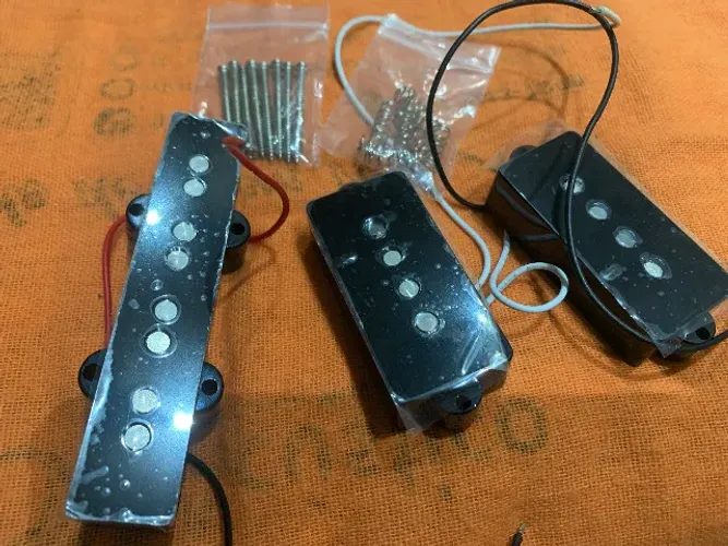 Captadores para Baixo 4 Cordas Precision Jazz - set - Alnico - Fleor