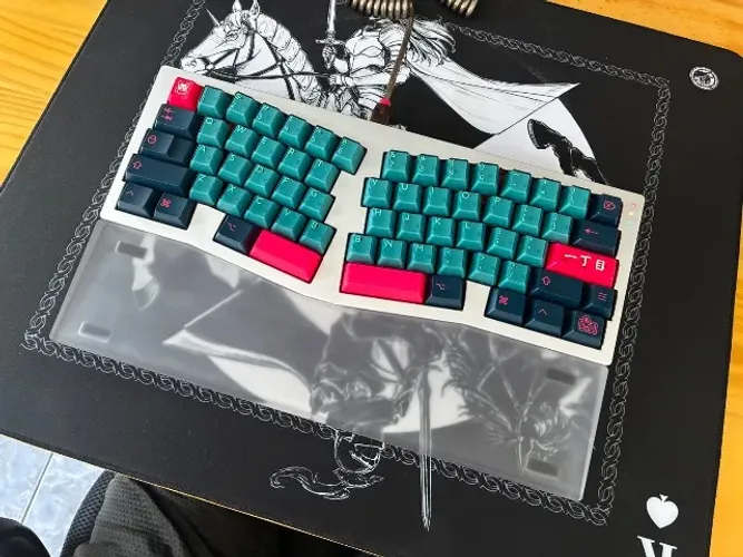 teclado alice ai03 meridian silver/red
