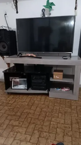 Rack de sala, tv até 50pol. 127 larg, 53 prof, 65 alt. 