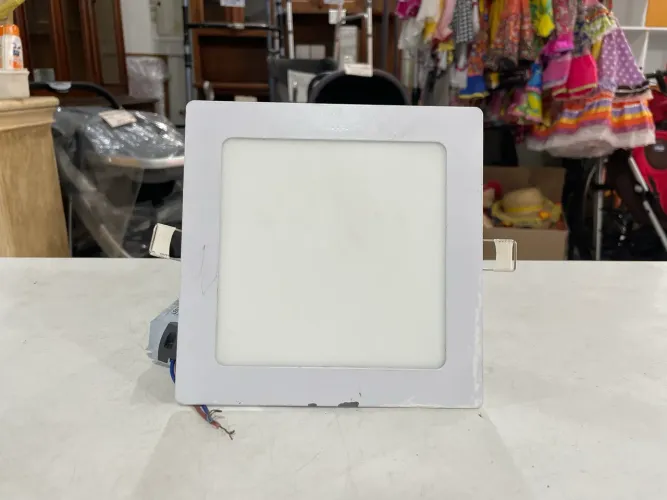 Painel Plafon LED de Embutir Quadrado 12W