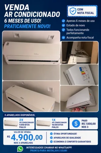 3 Ar condicionado disponível
